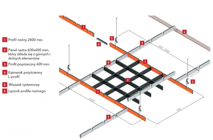 Open cell ceiling